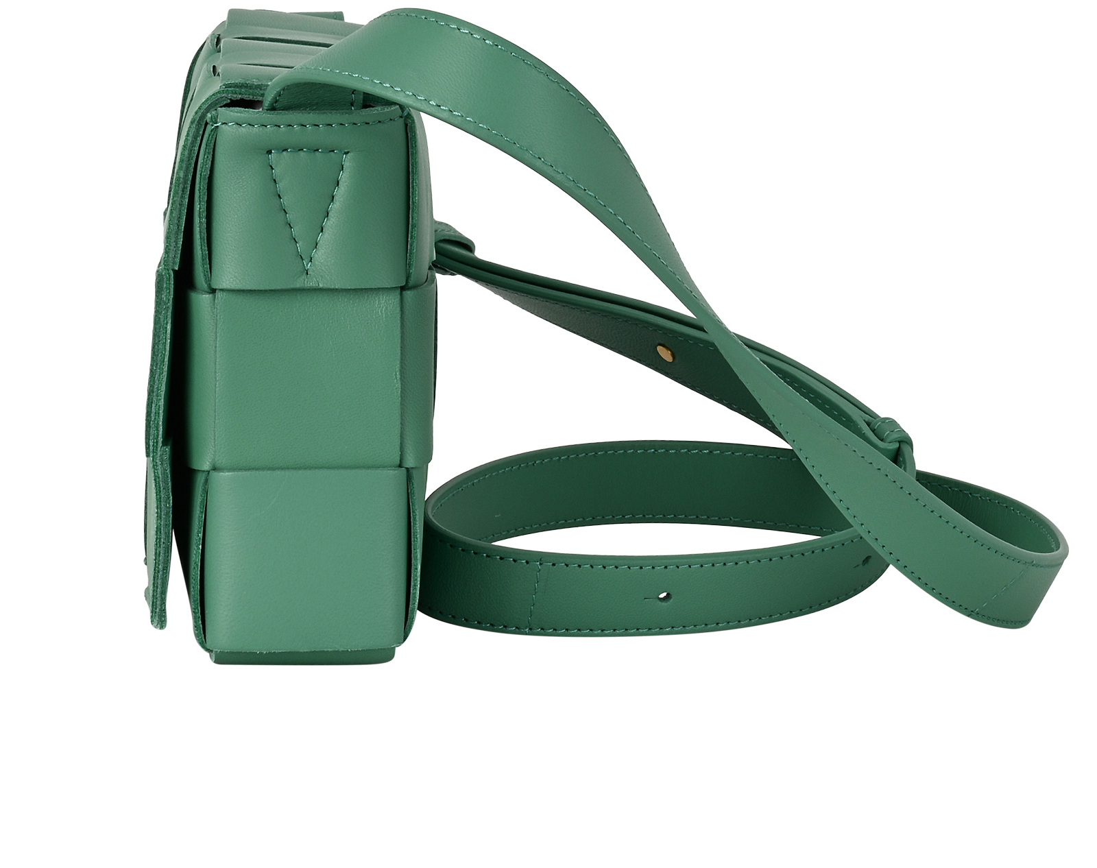 Medium Cassette, &pound;850, Handbags, Green, Leather, Bottom view